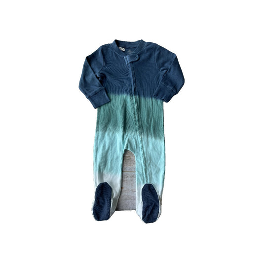 Honest Co Unisex White | Light Blue | Turquoise | light green Pajamas Size: 6-9 months White | Light Blue | Turquoise | light green