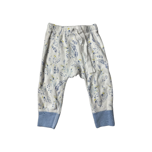 Sapling Girls White | Light Blue | Yellow Pants Size: 0-3 months White | Light Blue | Yellow