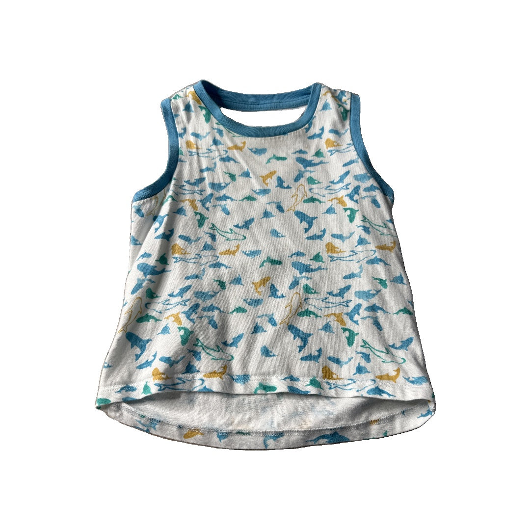 Burt's Bees Boys White | Light Blue | Yellow Tank Top Size: 24 months White | Light Blue | Yellow
