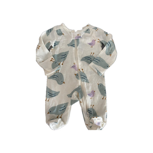 Carters Girls White | Light Blue Pajamas Size: Newborn White | Light Blue