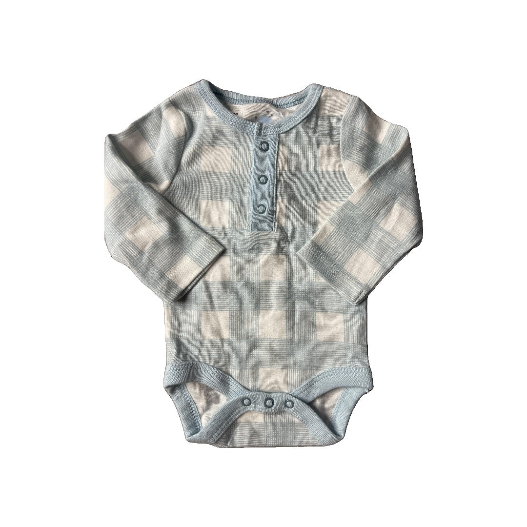 Cloud Island Unisex White | Light Blue Onesie Size: Newborn White | Light Blue