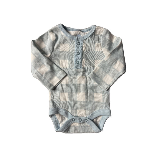Cloud Island Unisex White | Light Blue Onesie Size: Newborn White | Light Blue