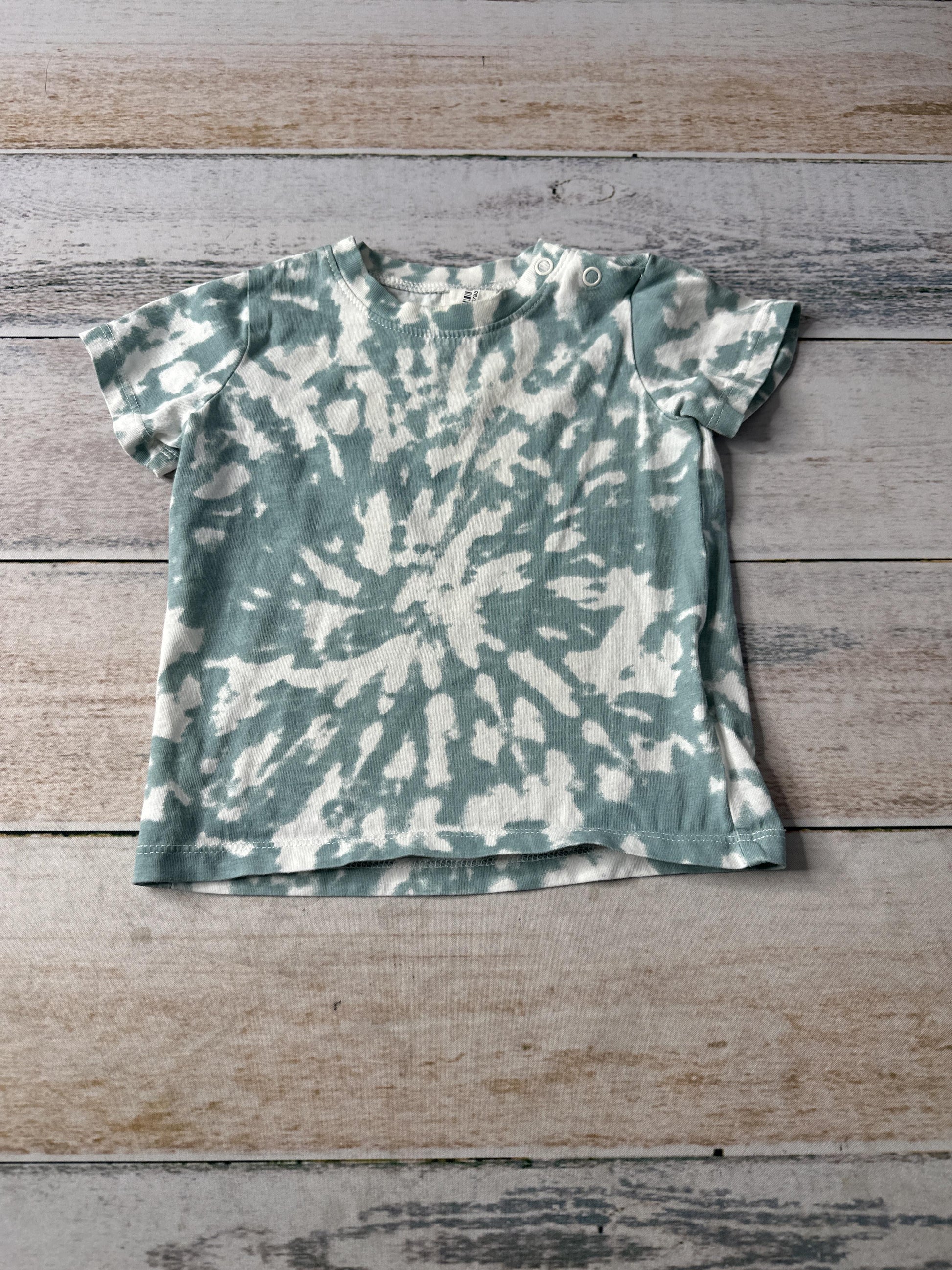 H&M Unisex White | Light Blue T-Shirt Size: 9 months White | Light Blue