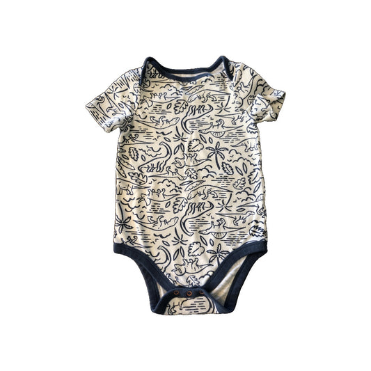 Cat & Jack Boys White | Light Blue Onesie Size: 12 months White | Light Blue