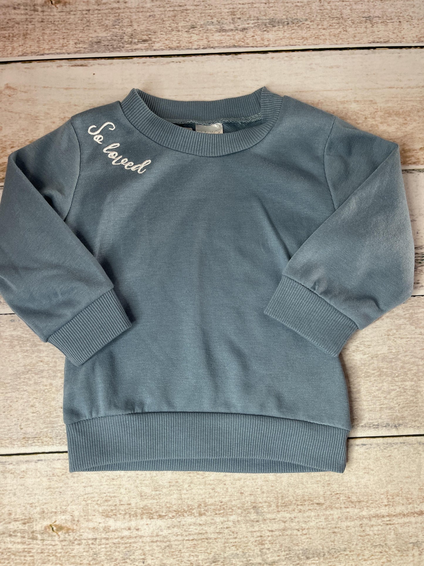 Lila & Jack Unisex White | Light Blue Sweater Size: 12-18 months White | Light Blue