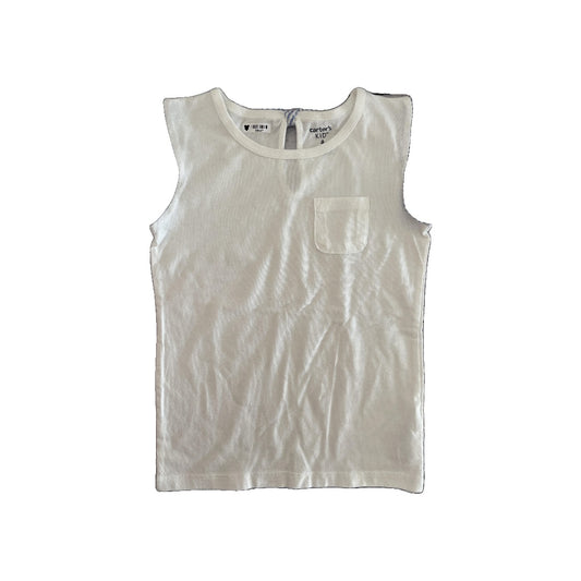 Carters Girls White | Light Blue T-Shirt Size: 4T White | Light Blue