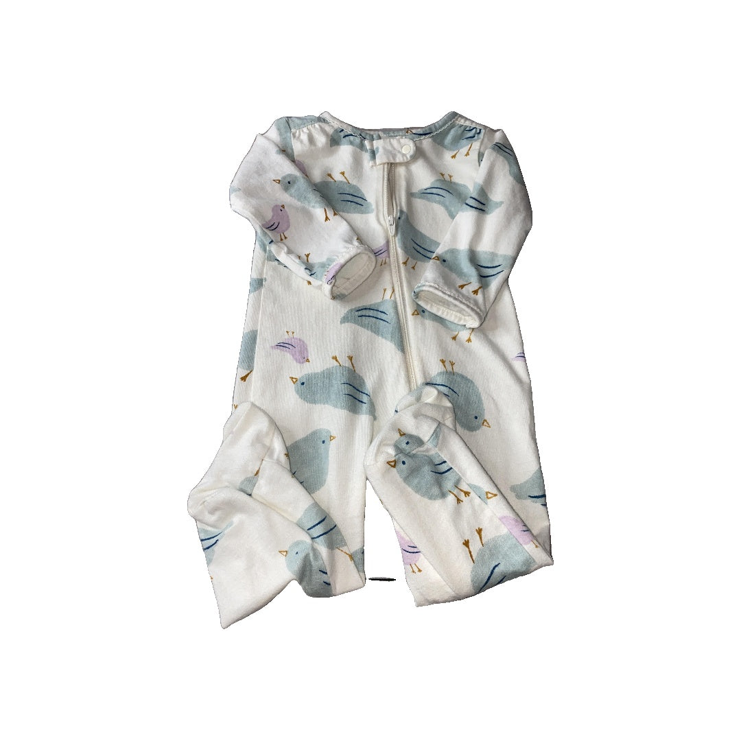 Carters Girls White | Light Blue Pajamas Size: 9 months White | Light Blue