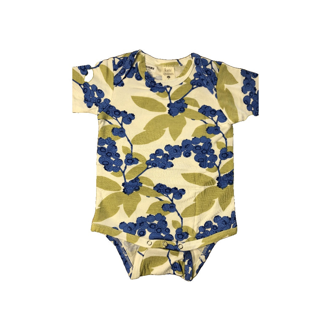 Kate Quinn Girls White | light green | Light Blue Onesie Size: 3-6 months White | light green | Light Blue