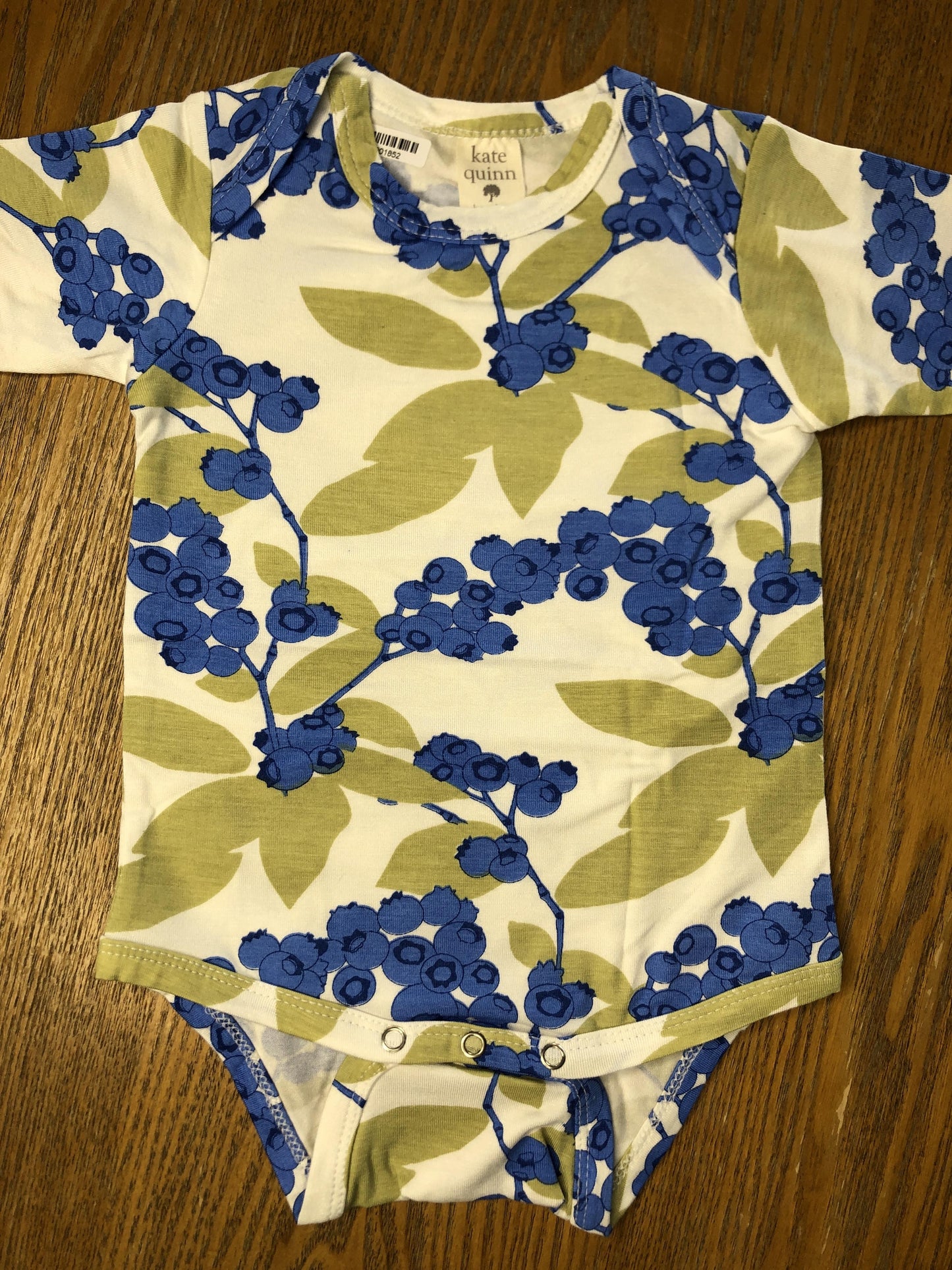 Kate Quinn Girls White | light green | Light Blue Onesie Size: 3-6 months White | light green | Light Blue