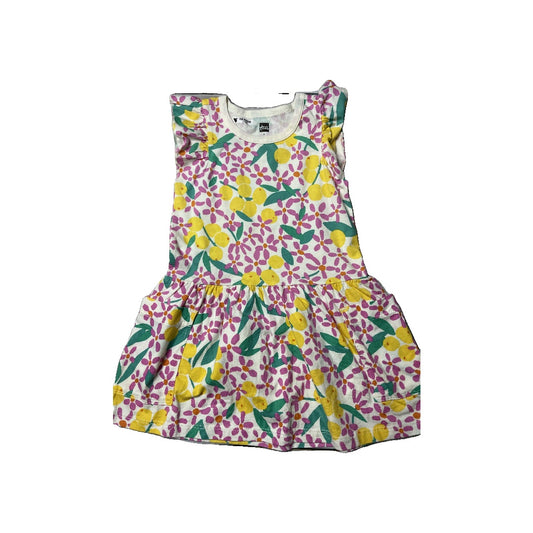 Tea Girls White | light green | pink | Yellow Dress Size: 2T White | light green | pink | Yellow