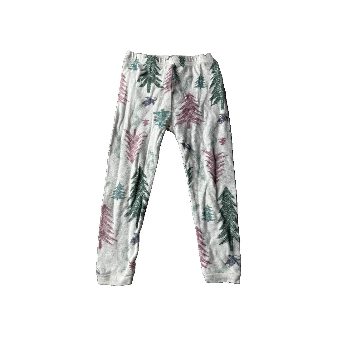 Carters Unisex White | light green | pink Pajamas Size: 2T White | light green | pink
