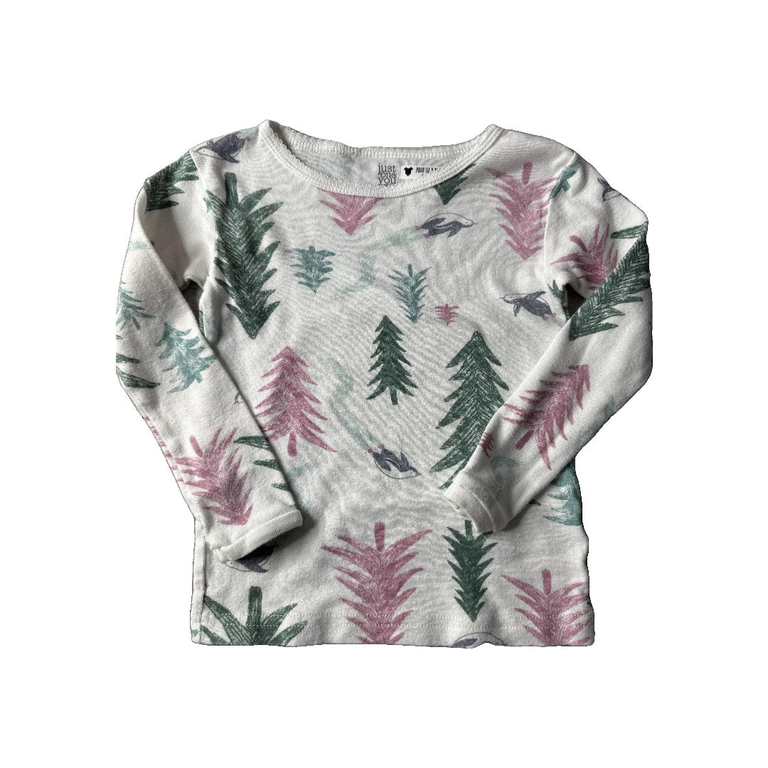 Carters Girls White | light green | pink Pajamas Size: 2T White | light green | pink