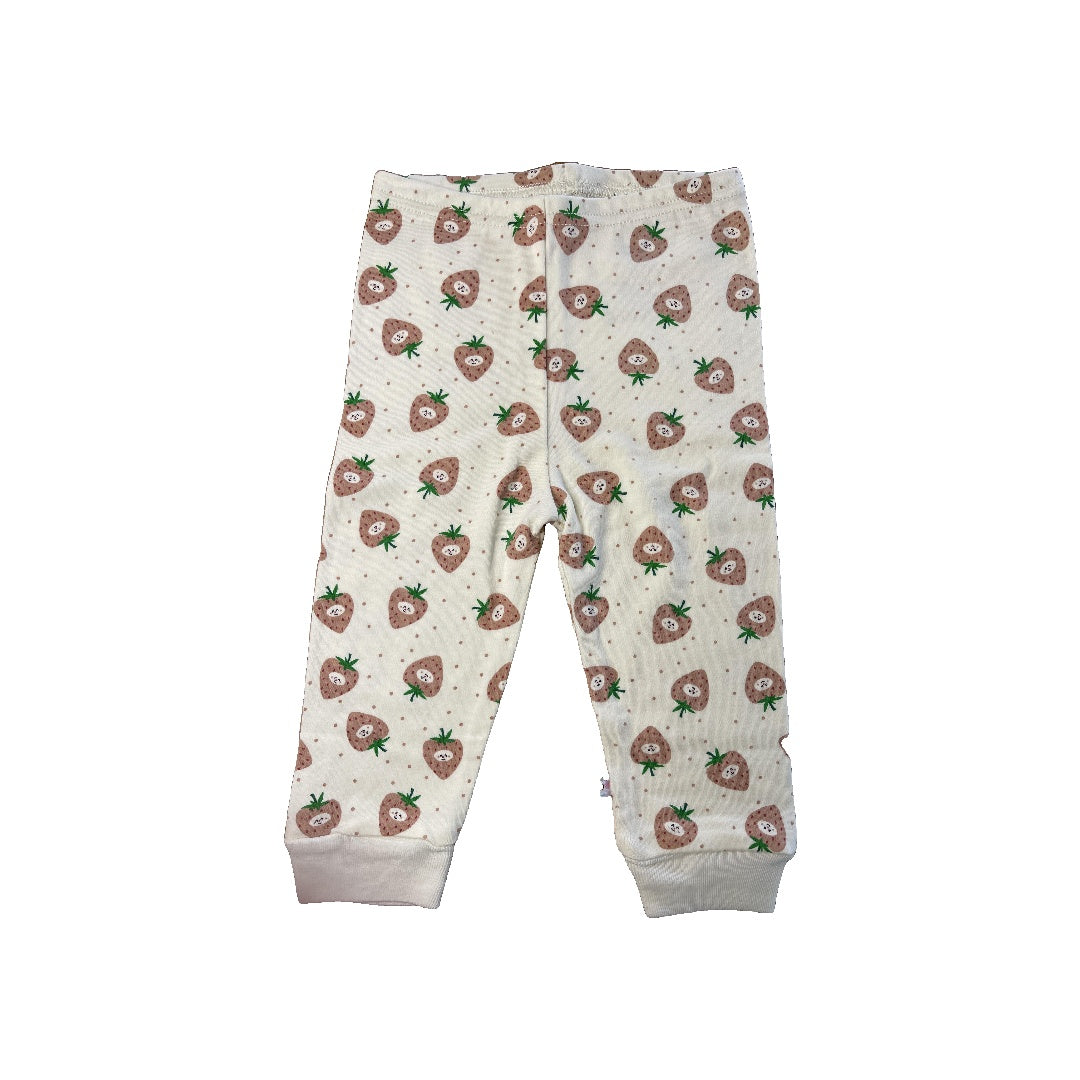 Babysoy Girls White | light green | Red Pajamas Size: 18 months White | light green | Red