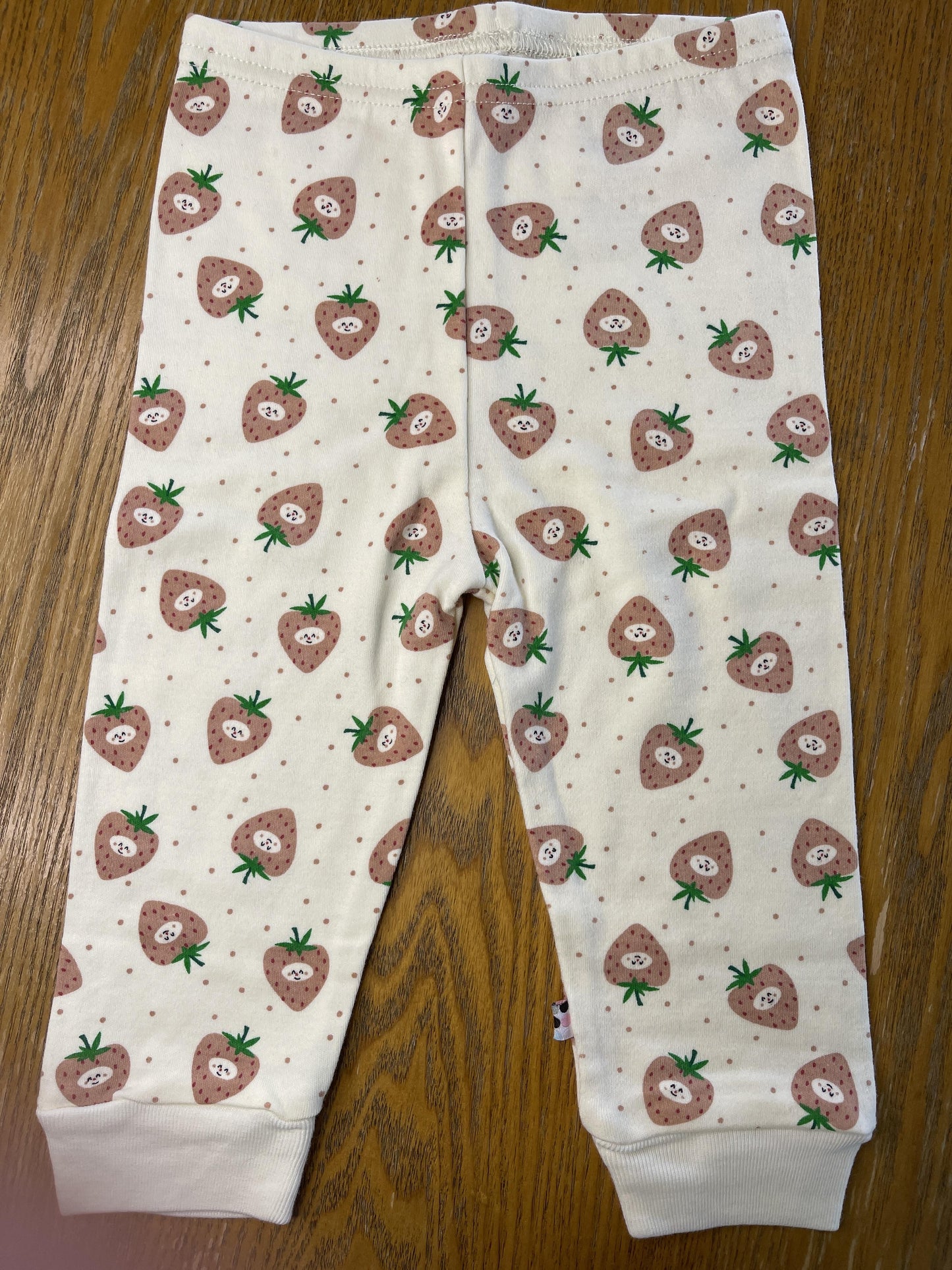 Babysoy Girls White | light green | Red Pajamas Size: 18 months White | light green | Red