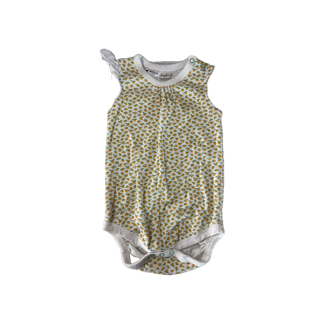 Sapling Girls White | light green | Yellow Onesie Size: 12-18 months White | light green | Yellow
