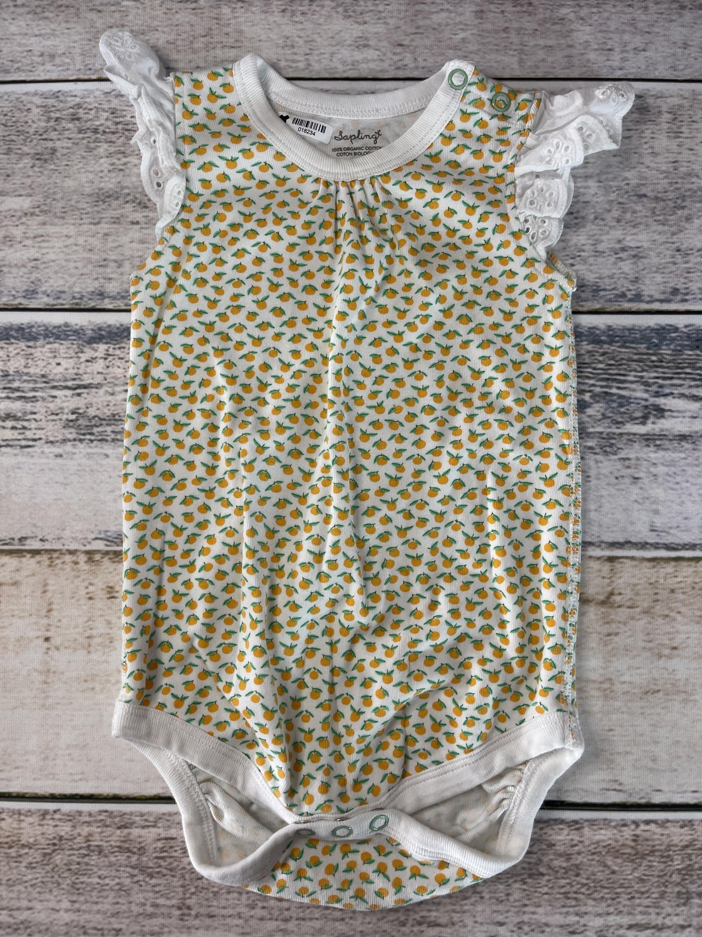 Sapling Girls White | light green | Yellow Onesie Size: 12-18 months White | light green | Yellow