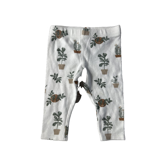 Nordstrom Unisex White | light green Pants Size: 3-6 months White | light green