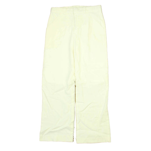 Jacadi Girls White Linen Pants Size: 8 Years White Linen