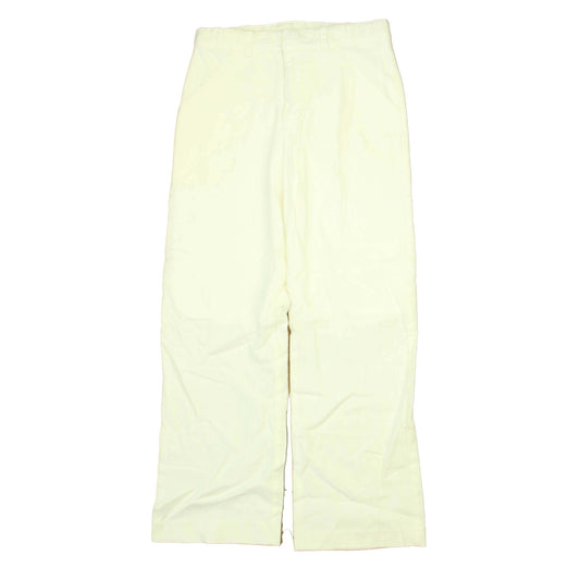 Jacadi Girls White Linen Pants Size: 8 Years