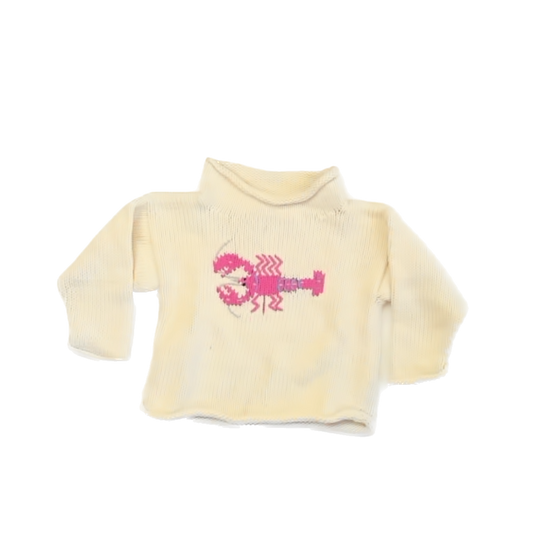 The Red Wagon Girls White | Lobster Sweater Size: 18 Months White | Lobster
