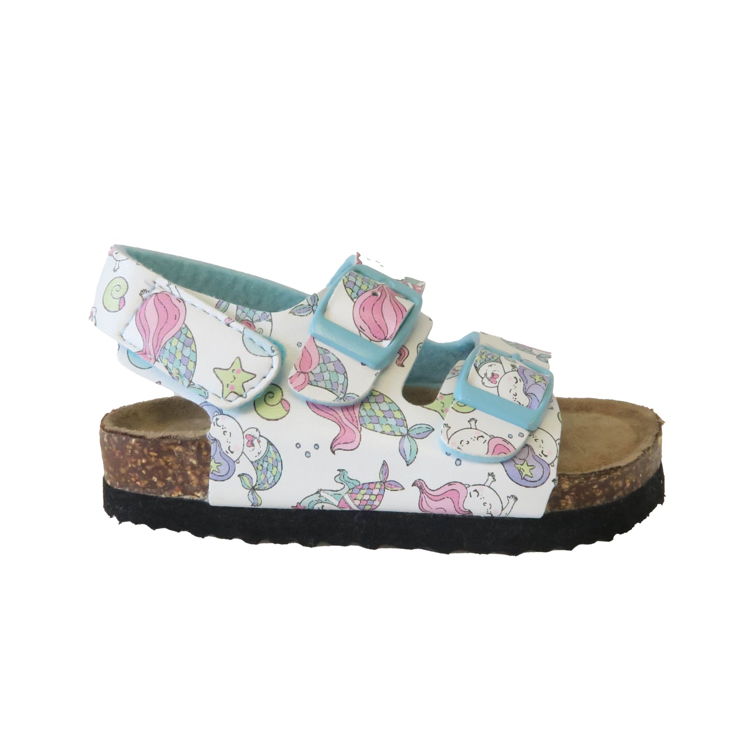 Khombu Girls White Mermaids Sandals Size: 6 Toddler White Mermaids