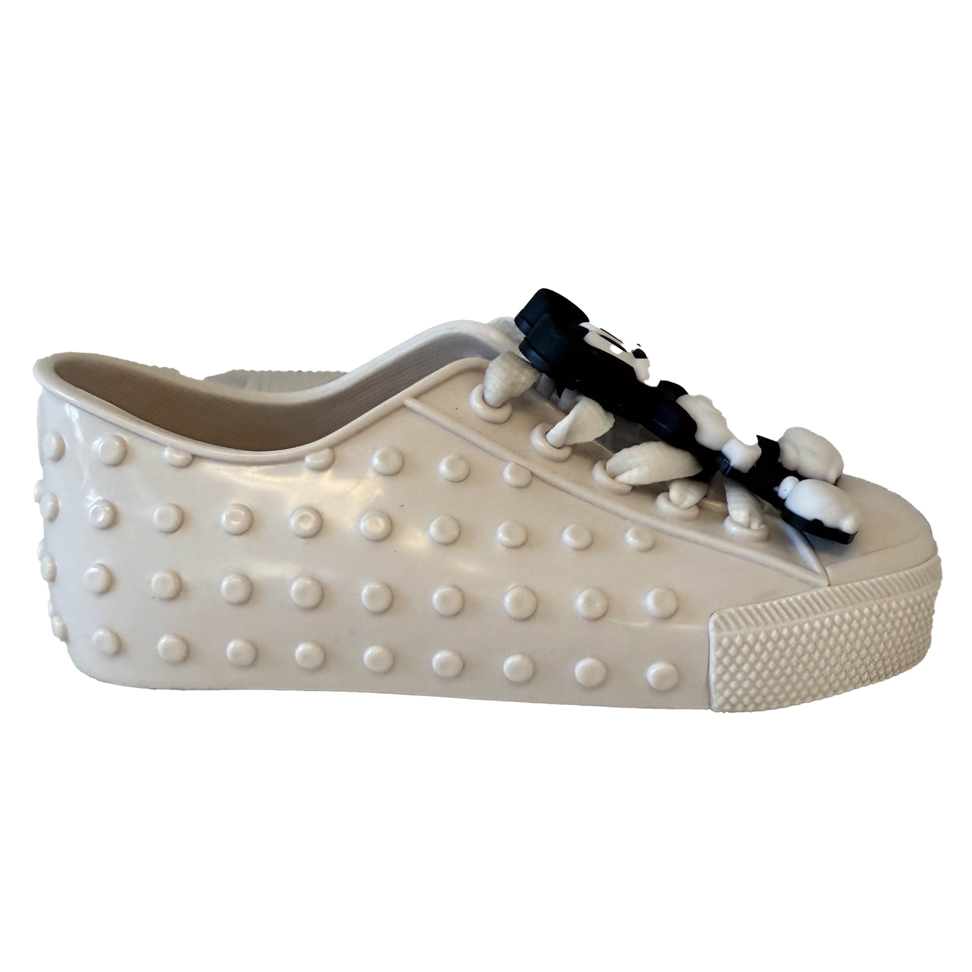 Mini Melissa Girls White Minnie Shoes Size: 10 Toddler White Minnie