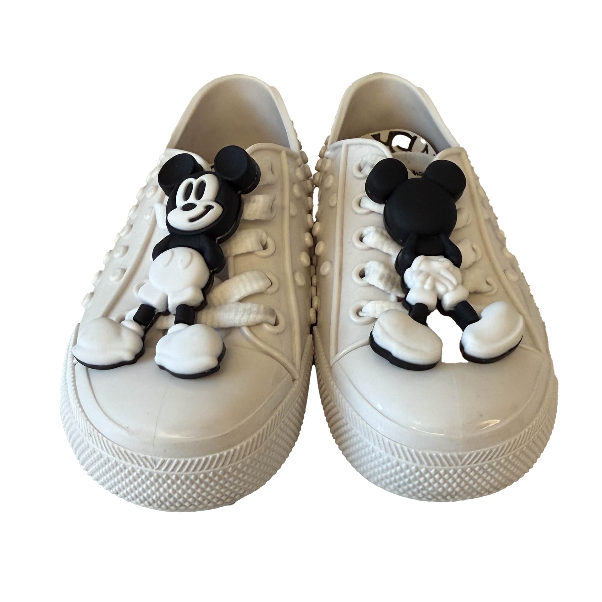 Mini Melissa Girls White Minnie Shoes Size: 10 Toddler White Minnie