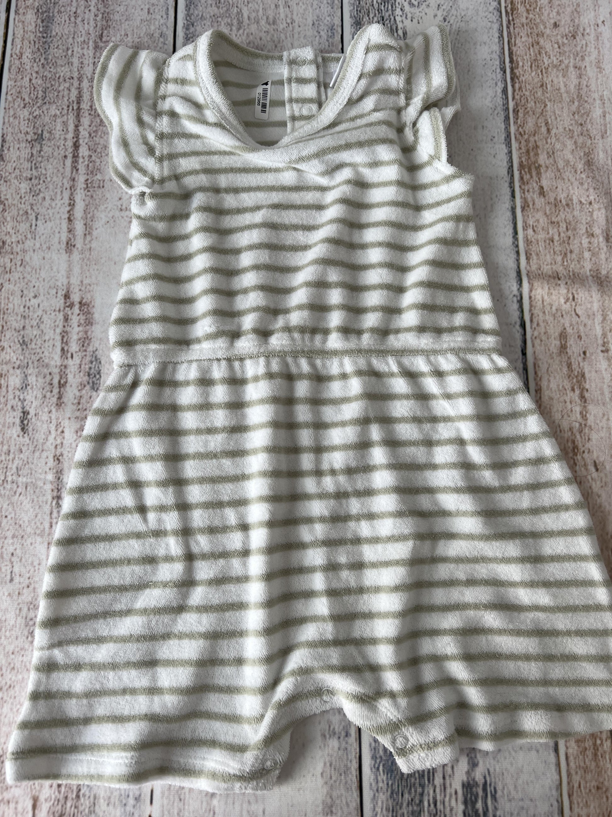 Nordstrom Unisex White | Mint | Stripe Romper Size: 12 months White | Mint | Stripe