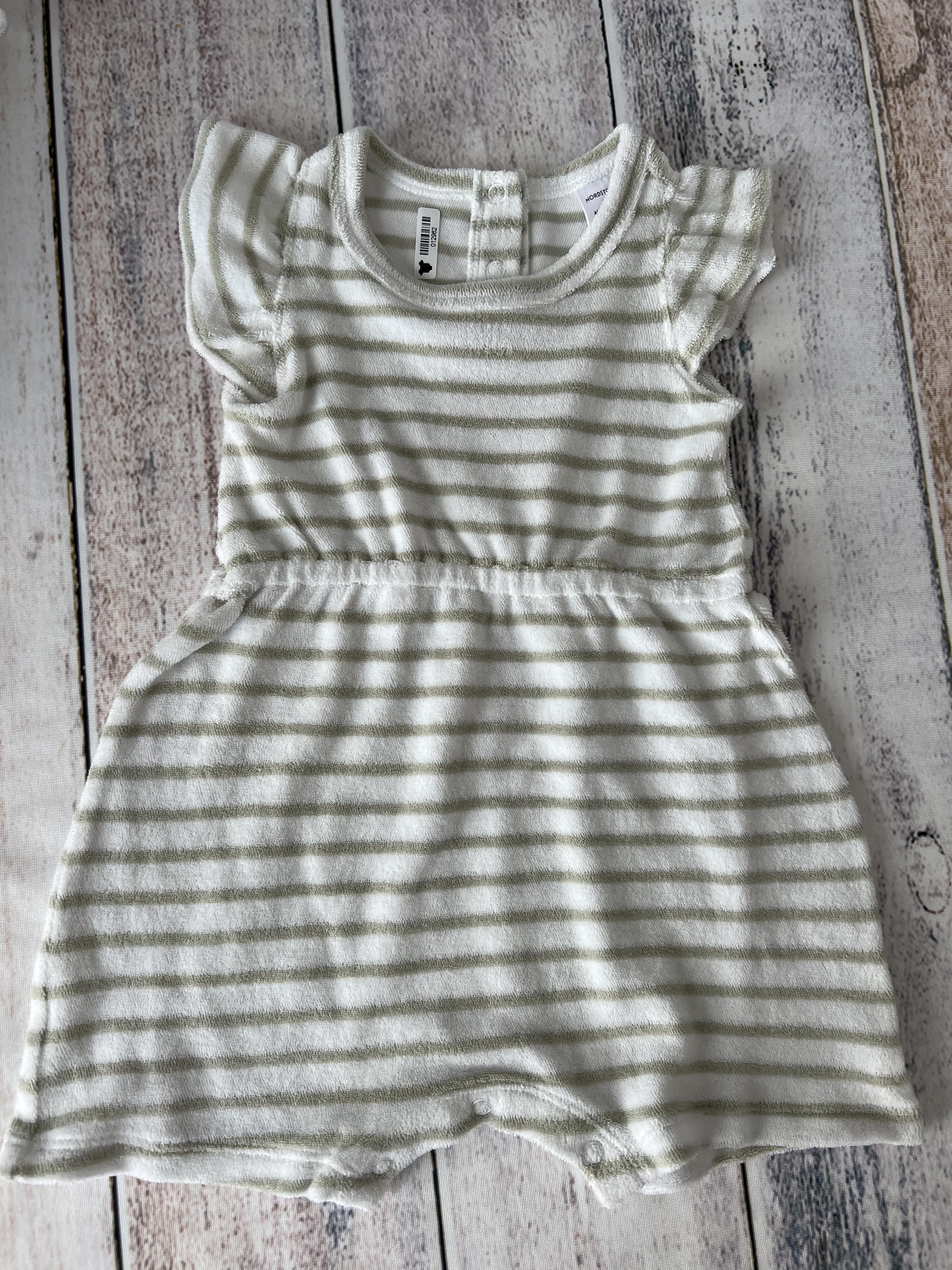 Nordstrom Girls White | Mint | Stripe Romper Size: 3 months White | Mint | Stripe