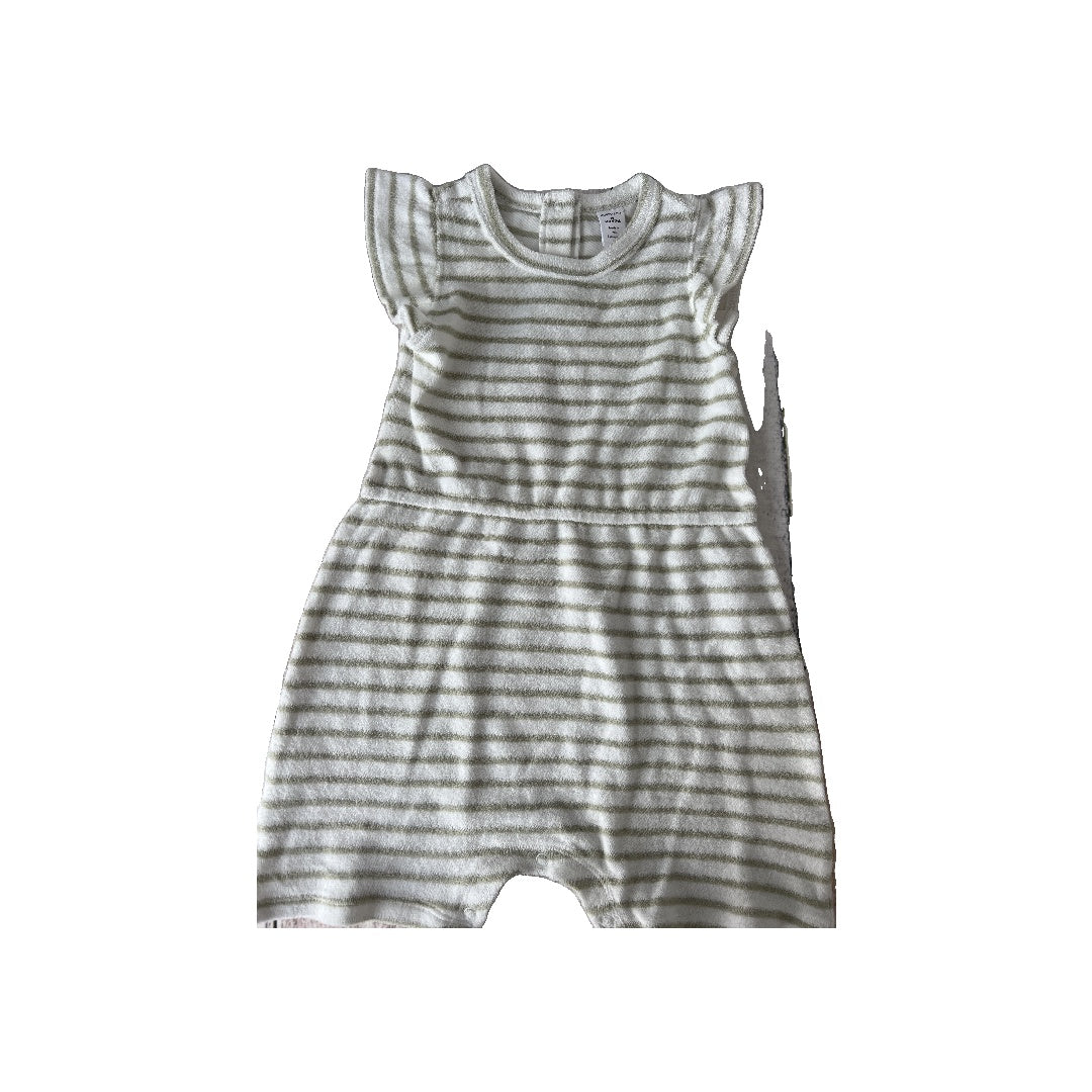 Nordstrom Girls White | Mint | Stripe Romper Size: 18 months White | Mint | Stripe