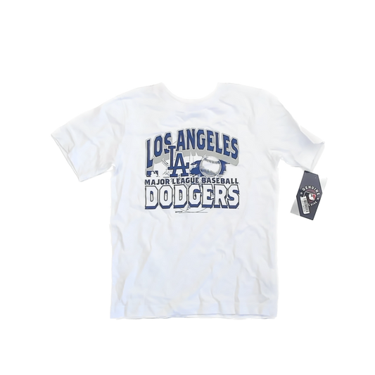 Genuine Merchandise Boys White MLB Dodgers T-Shirt Size: 6- 7 Years White MLB Dodgers