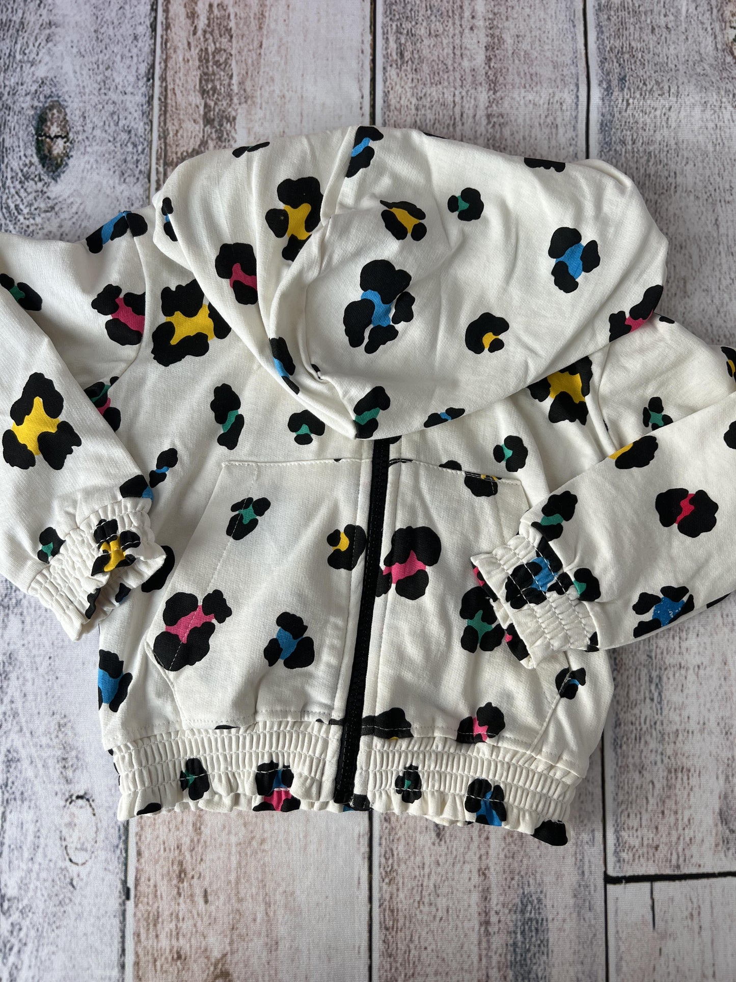 Sovereign Code Girls White | Multi | Leopard print Hoodie Size: 24 months White | Multi | Leopard print