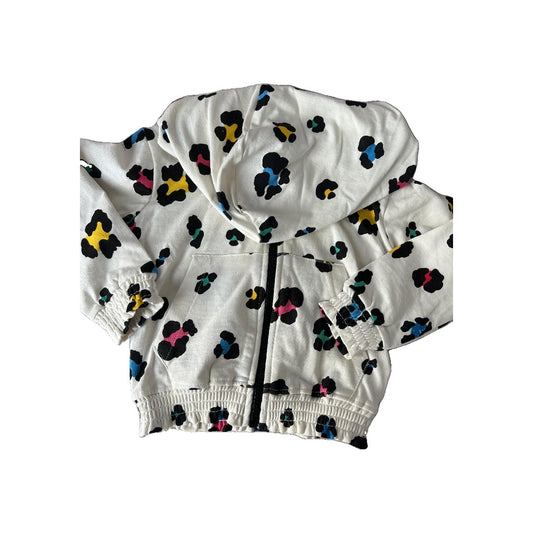 Sovereign Code Girls White | Multi | Leopard print Hoodie Size: 24 months White | Multi | Leopard print