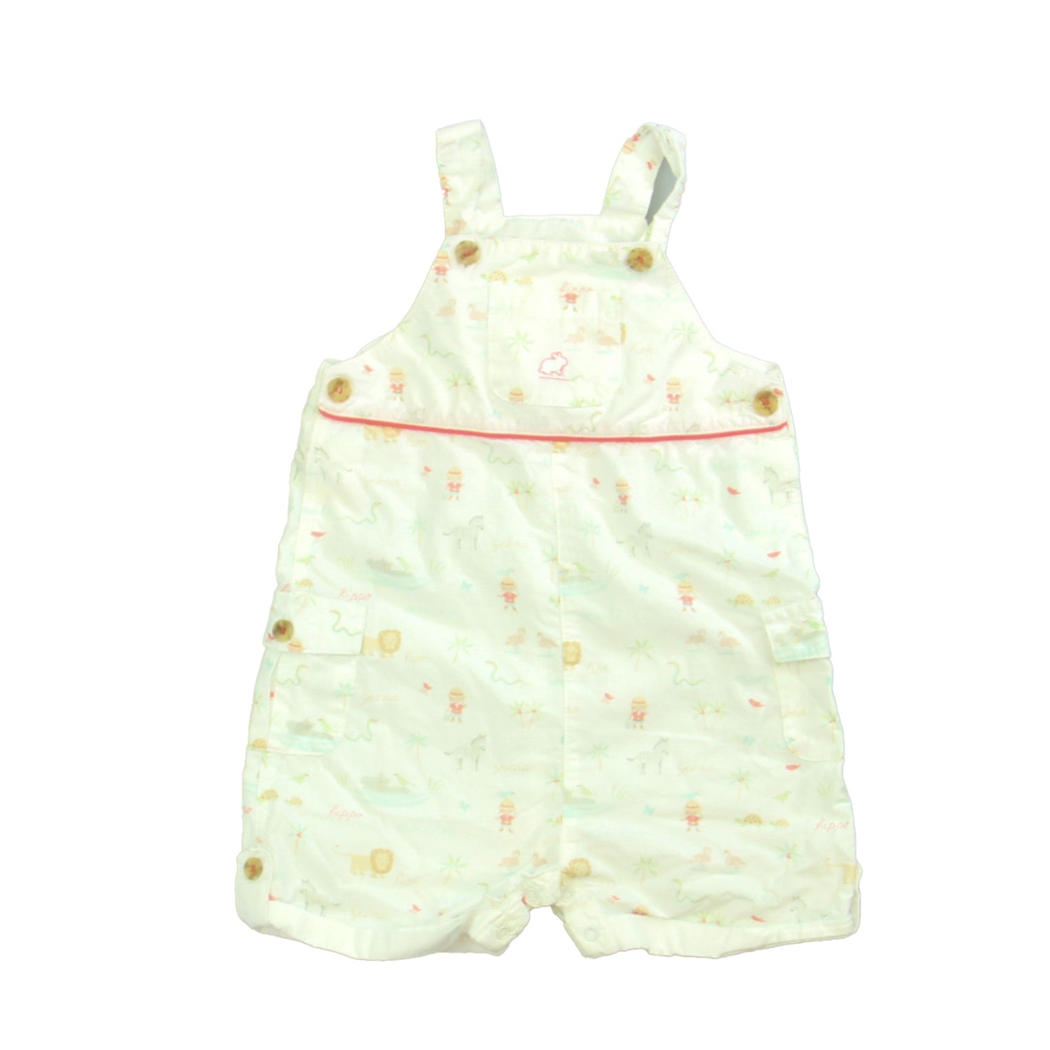 Baby Cottons Boys White | Multi Overalls Size: 12 Months White | Multi