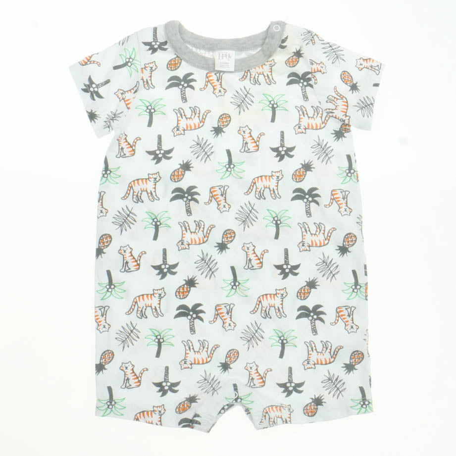 Nordstrom Baby Boys White Multi Romper Size: 6 Months White Multi
