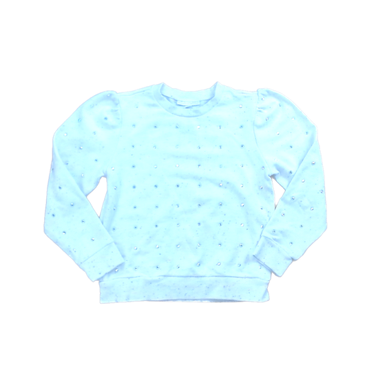 Rockets Of Awesome Girls White | Multicolored Speckles | Gem Stones Long Sleeve T-Shirt Size: 8 - 12 Years White | Multicolored Speckles | Gem Stones