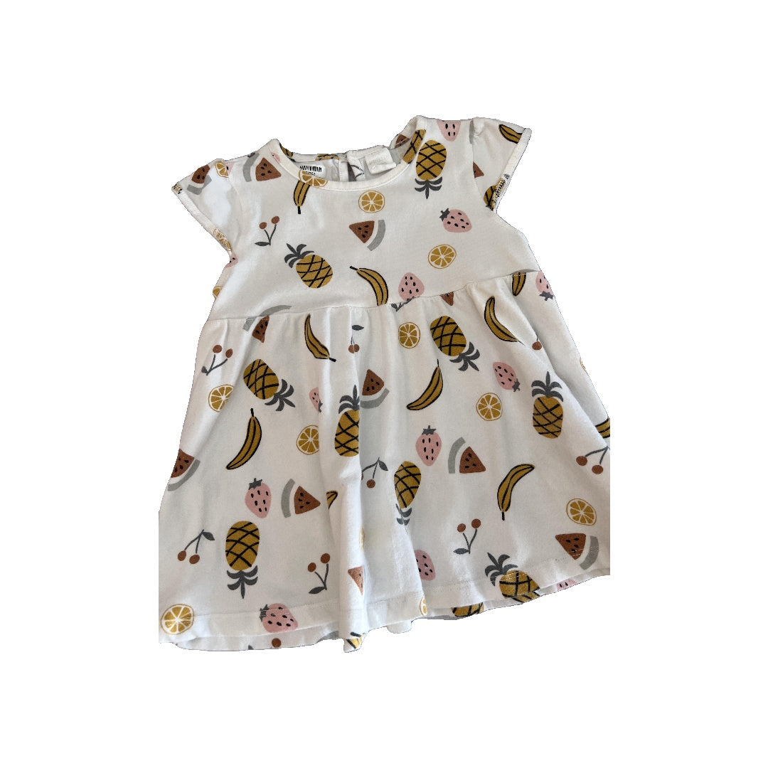 PL Baby Girls White | Mustard Dress Size: 9 months White | Mustard