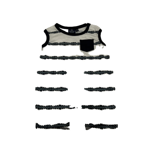 Bear Camp Boys White | Navy Blue | Pattern Romper Size: 18 months White | Navy Blue | Pattern