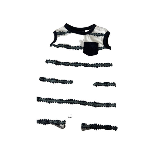 Bear Camp Boys White | Navy Blue | Pattern Romper Size: 6 months White | Navy Blue | Pattern