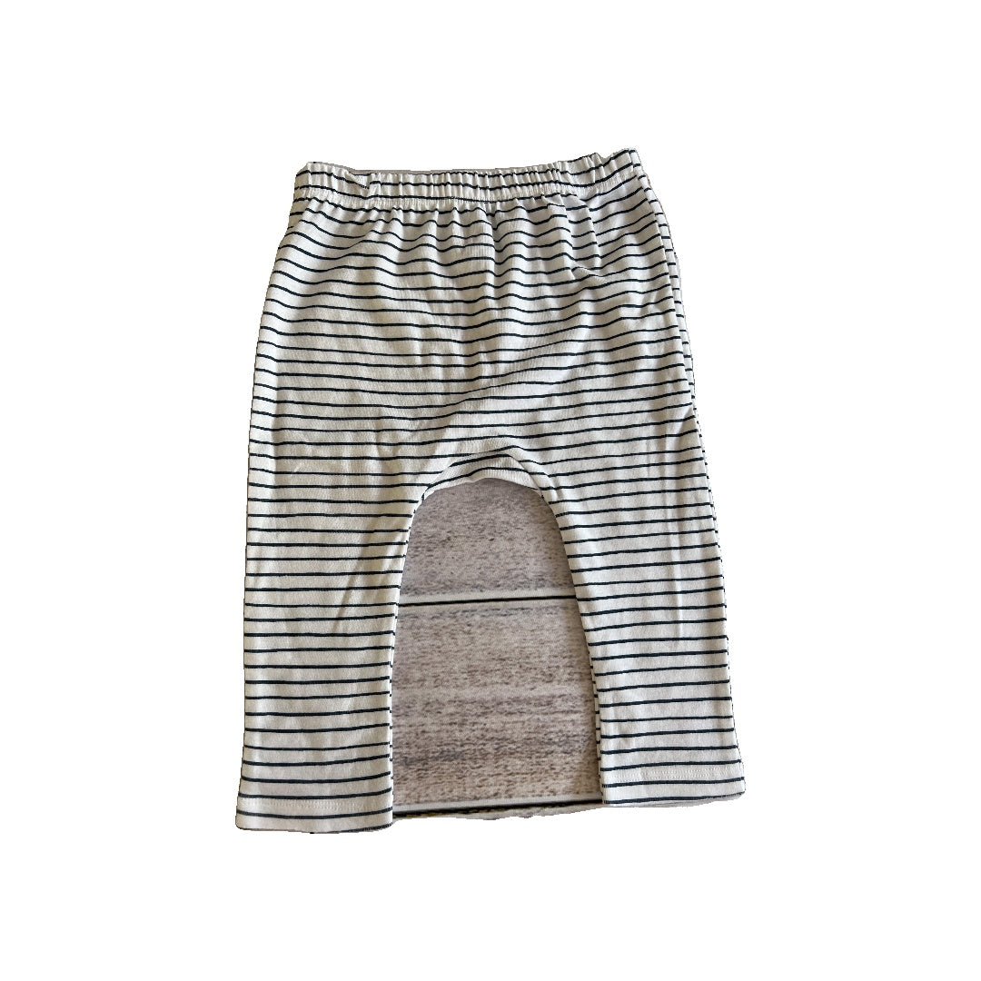 Honest co Boys White | Navy Blue | Stripe Pants Size: 18 months White | Navy Blue | Stripe