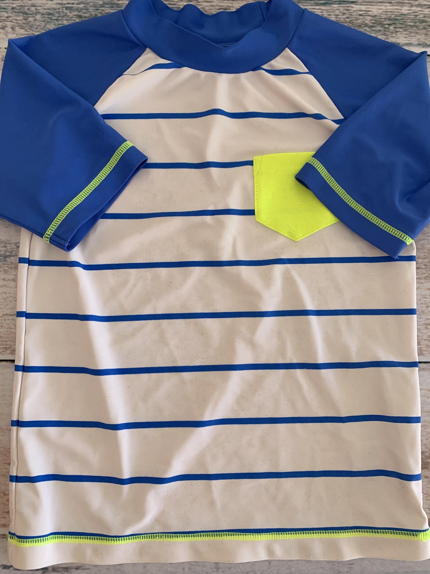 Boys White | Navy Blue | Yellow Swimwear Size: 4T White | Navy Blue | Yellow