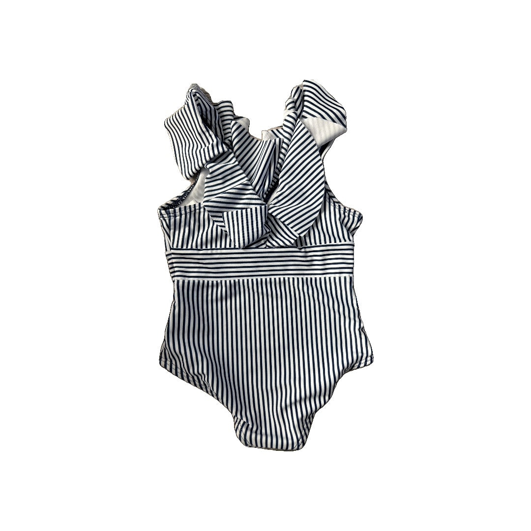 PatPat Girls White | Navy Blue 1-piece Swimsuit Size: 2 years White | Navy Blue