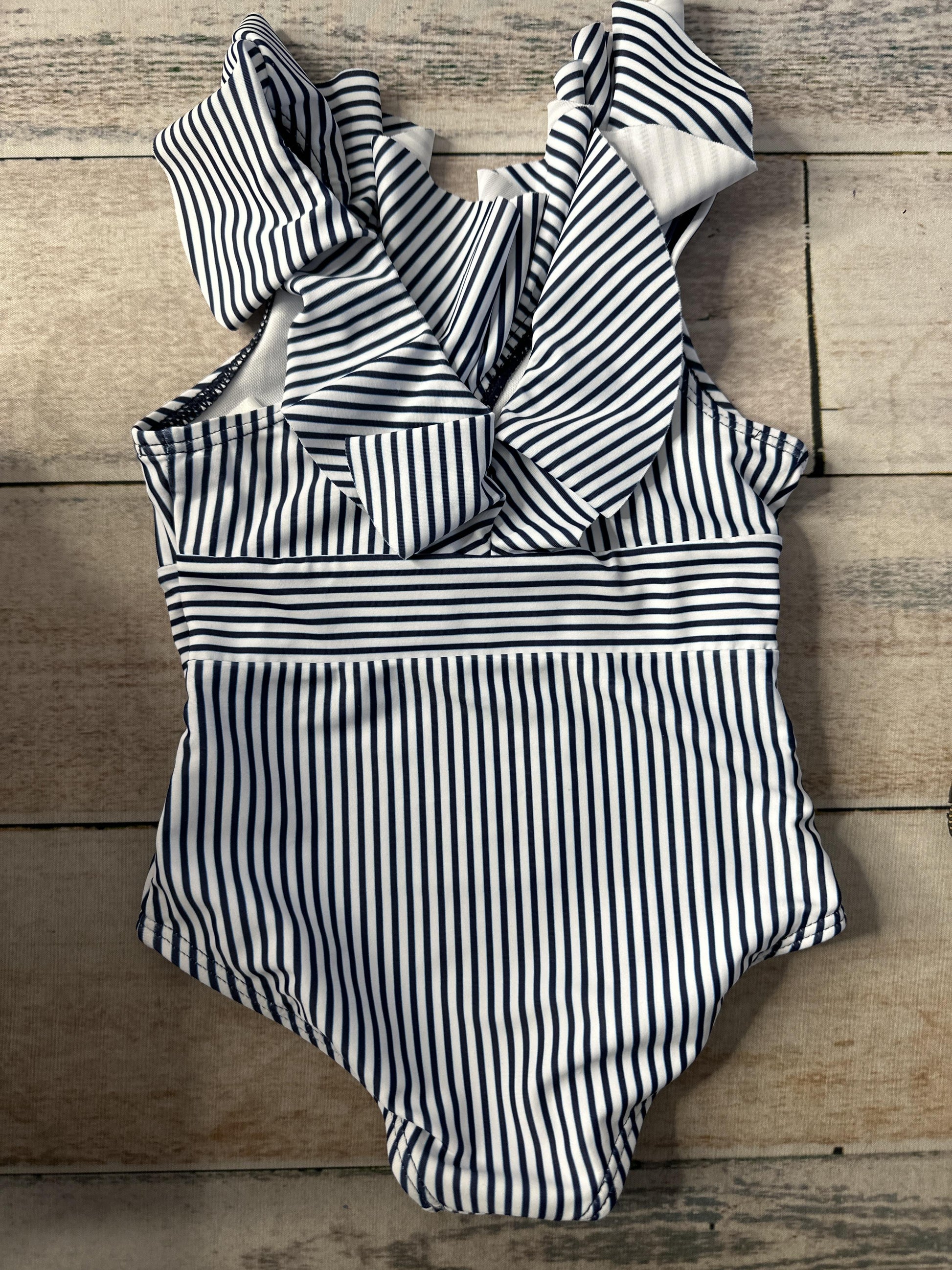 PatPat Girls White | Navy Blue 1-piece Swimsuit Size: 2 years White | Navy Blue