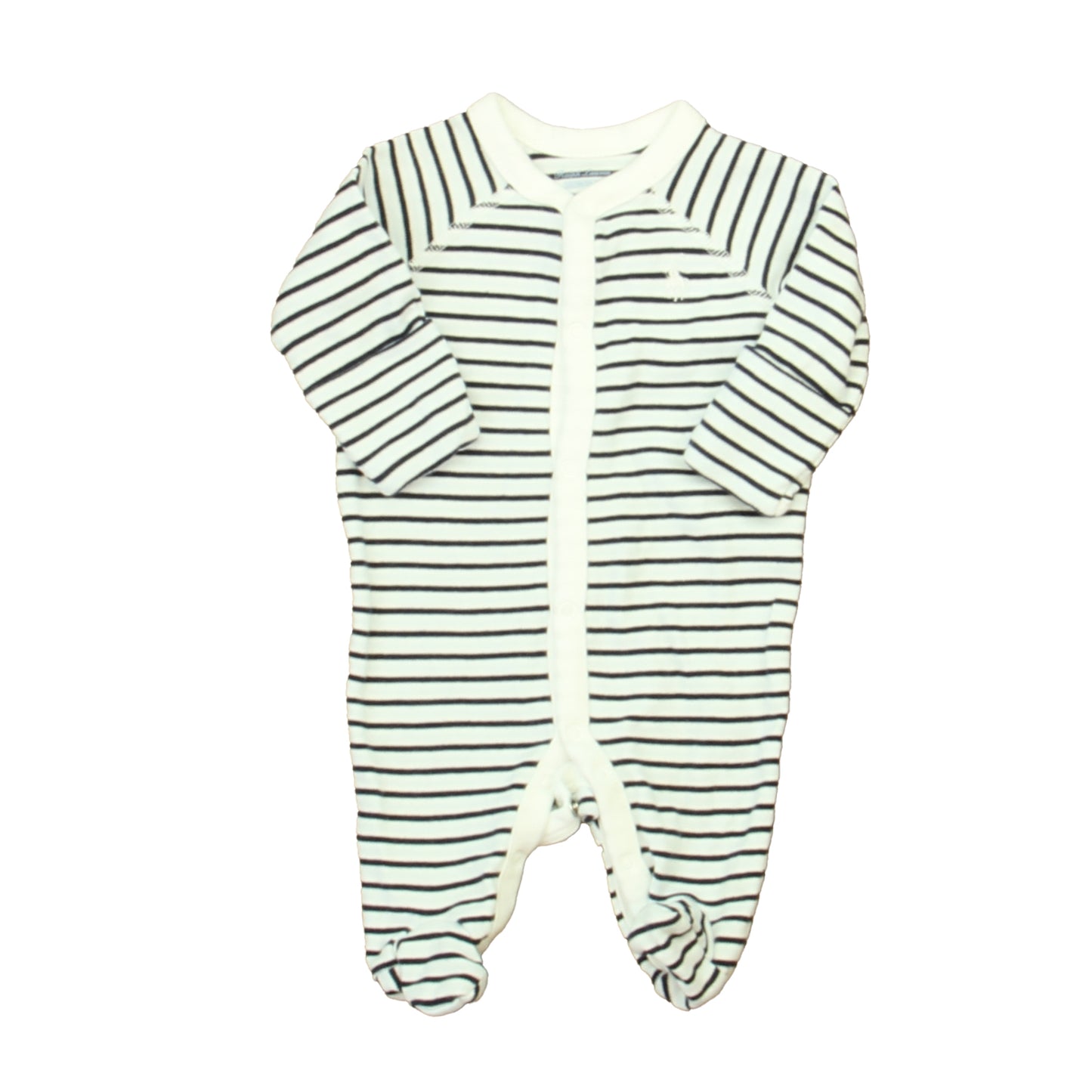 Ralph Lauren Boys White | Navy Long Sleeve Outfit Size: 6 Months White | Navy