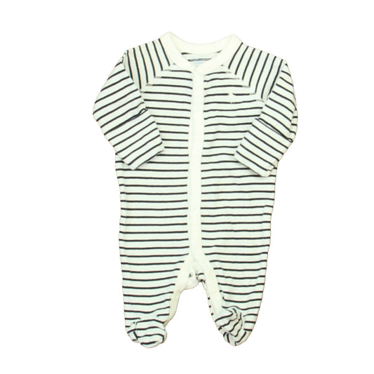 Ralph Lauren Boys White | Navy Long Sleeve Outfit Size: 6 Months White | Navy