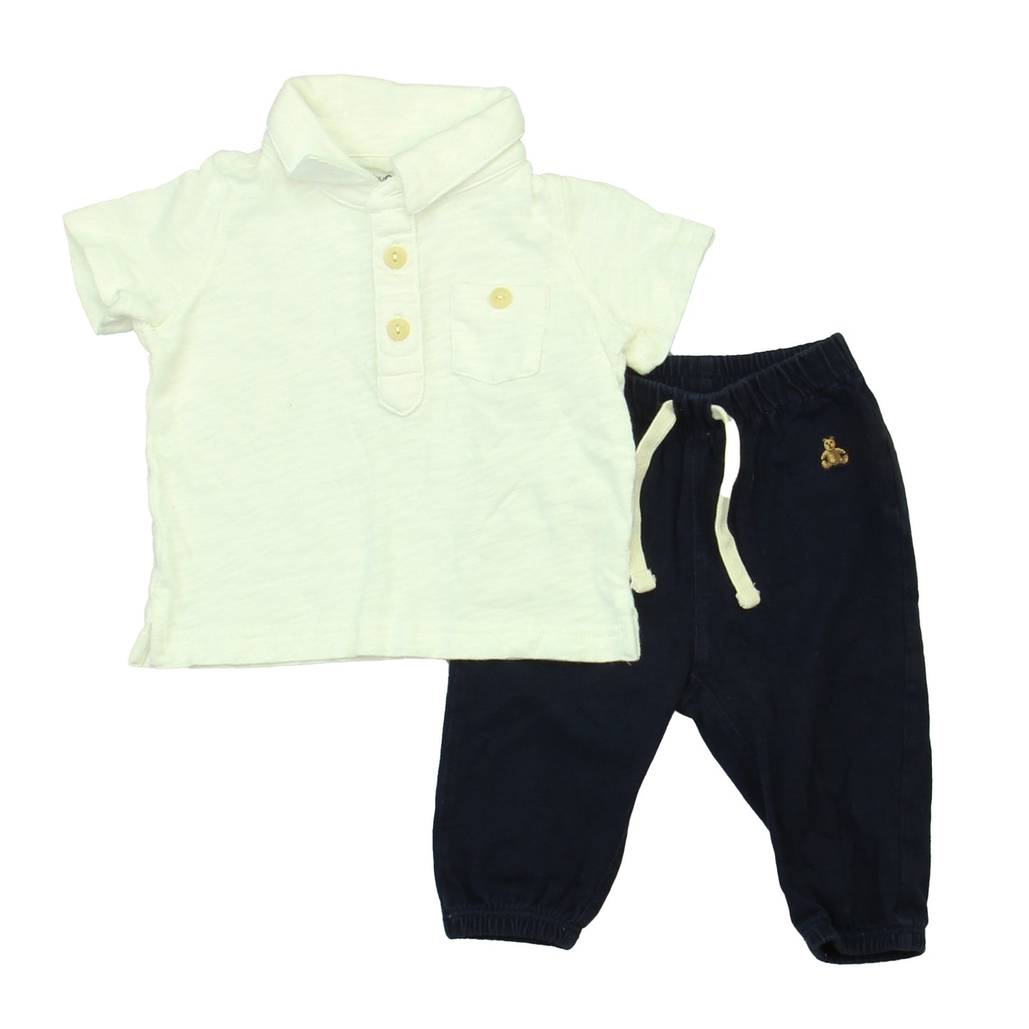 Gap Boys White | Navy Apparel Sets Size: 3-6 Months White | Navy