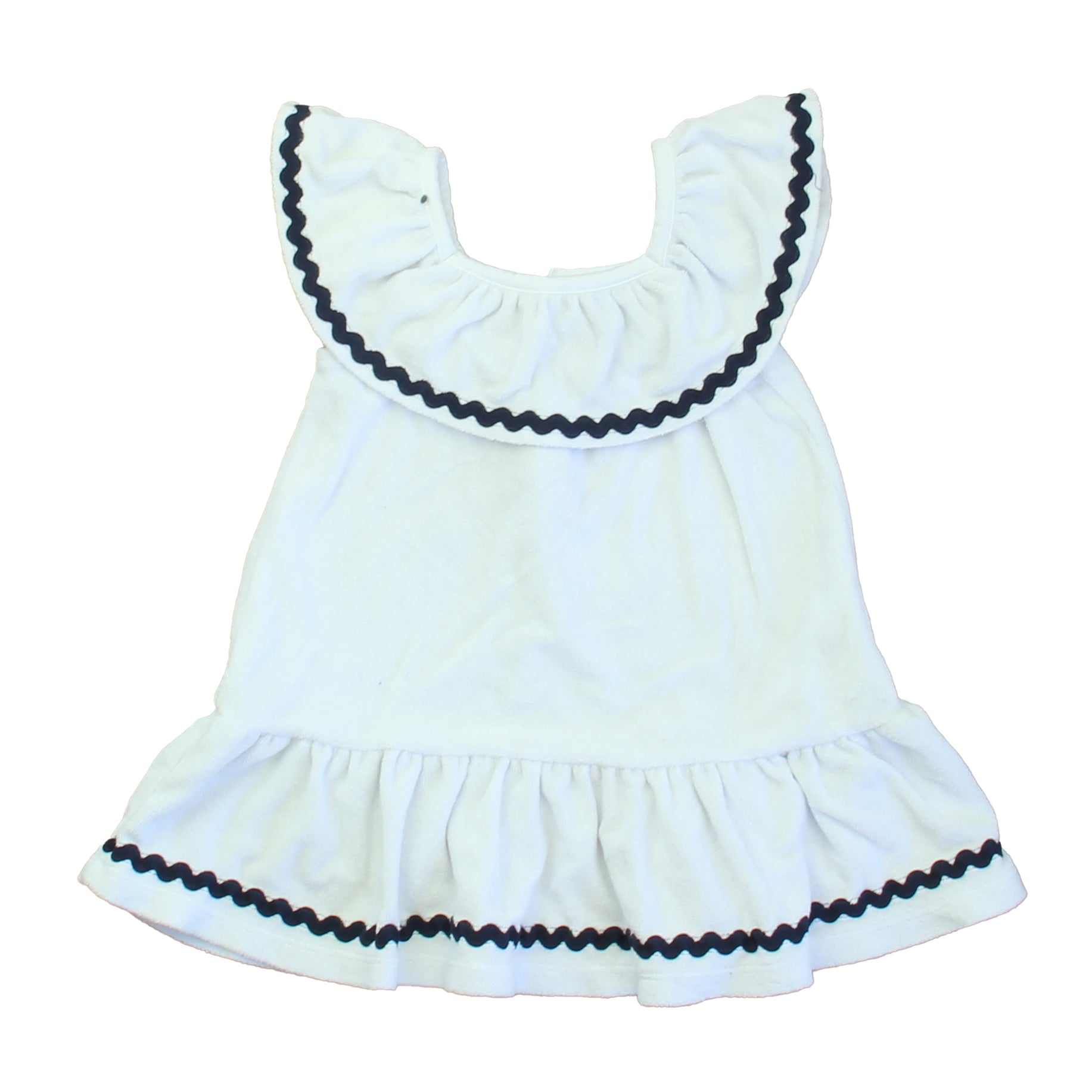Janie and Jack Girls White | Navy Cover-up Size: 18-24 Months White | Navy