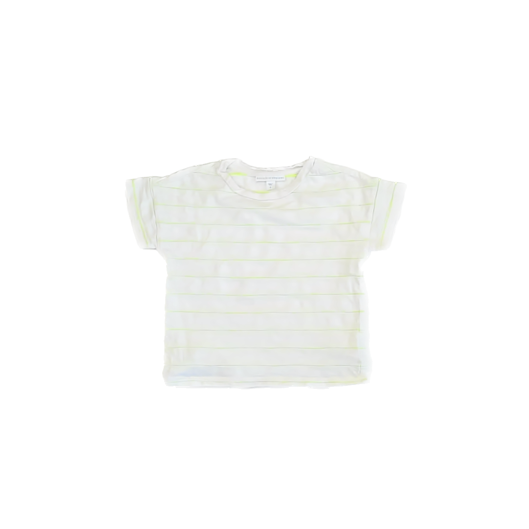 Rockets Of Awesome Girls White | Neon Green T-Shirt Size: 5T White | Neon Green