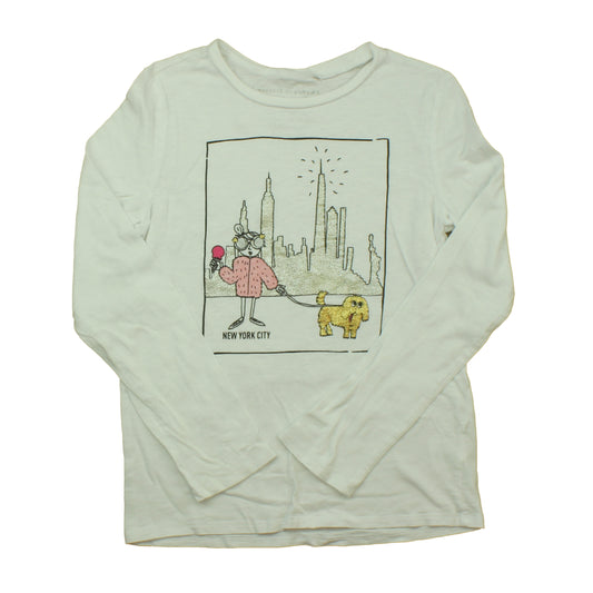 Rockets Of Awesome Girls White | NYC Long Sleeve T-Shirt Size: 10-12 Years