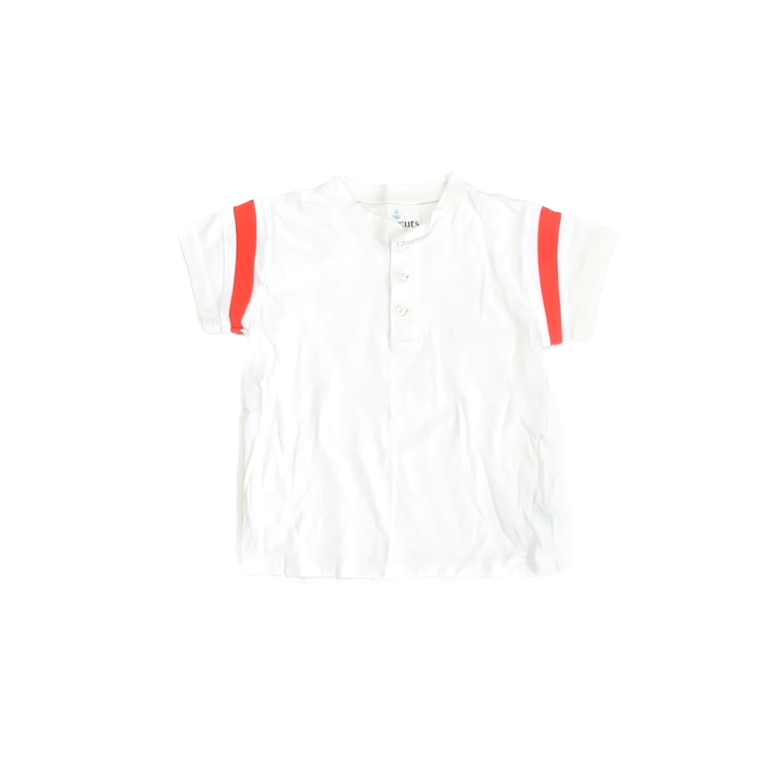 Crewcuts Boys White | Orange T-Shirt Size: 6-7 Years White | Orange